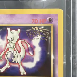 Mewtwo 1999 Pokemon The First Movie Black Star WB Promo Stamp Card #3 - Image 5
