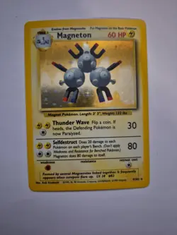Magneton 9/102 - Base Set Holo - Vintage Pokemon TCG (R)c - Image 1