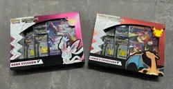 Pokemon TCG: Celebrations Collection Box [Dark Sylveon V and Lance's Charizard V - Image 1
