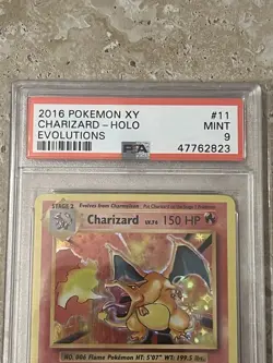 2016 POKEMON XY EVOLUTIONS #11 CHARIZARD-HOLO EVOLUTIONS PSA 9 - Image 4
