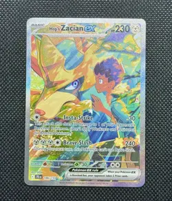 Pokemon Hop’s Zacian ex SIR 186/159 Journey Together Special Illustration Rare - Image 2