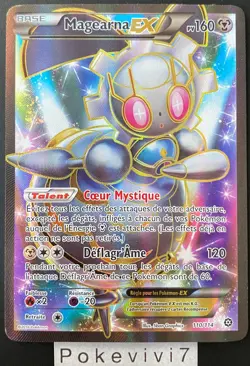 Pokemon Card MAGEARNA 110/114 EX Full Art FA XY11 Steam Offensive FR USED - Image 1