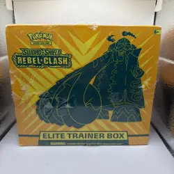 Pokemon Elite Trainer Box ETB Sword & Shield Rebel Clash Sealed New - Image 1