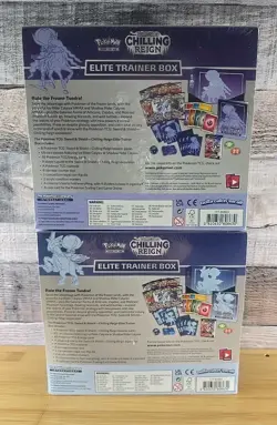 Pokemon Sword & Shield Chilling Reign Elite Trainer Box ETB Set of 2 Sealed 820650808630 - Image 4
