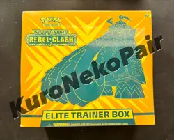 *Brand New & Sealed* Pokemon TCG Sword & Shield Rebel Clash ETB Elite Trainer - Image 1