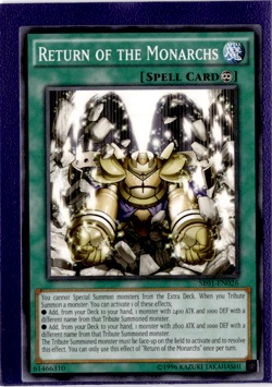 Return of the Monarchs | SR01-EN026 | Yu-Gi-Oh! TCG - Image 1
