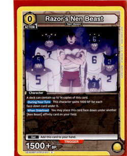Razor's Nen Beast | UEX04BT/HTR-2-011 | Union Arena Hunter X Hunter Vol. 2 - Image 1