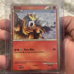 Entei HGSS20 Promo HeartGold SoulSilver Pokemon Card Holo Foil Rare MP - Image 1
