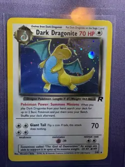 Dark Dragonite 5/82 Team Rocket 2000 Holo Rare WOTC Pokemon Card TCG - Image 1