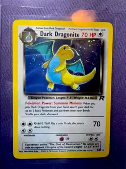 Dark Dragonite 5/82 Team Rocket 2000 Holo Rare WOTC Pokemon Card TCG - Image 2