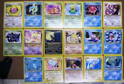 Pokemon TCG German Edition 1st Edition Garados, Neo Revelations 17 Card Lot - Image 1