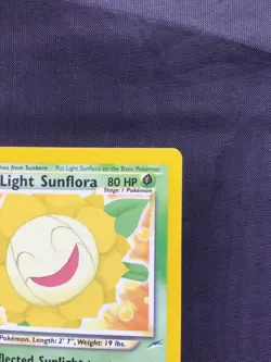 Pokemon Cards: 1st Edition Neo Destiny Common: Light Sunflora 72/105 - Image 3
