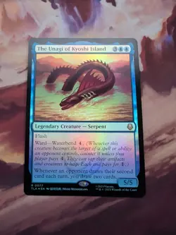 2025 MTG Avatar The Last Airbender The Unagi Of Kyoshi Island Foil #77 - Image 1