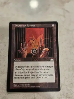 Magic the Gathering Phyrexian Furnace Weatherlight MTG Nrmt To Mt - Image 1