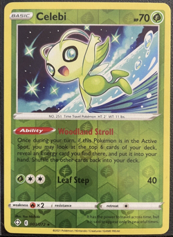 Pokemon - Shining Fates - Celebi - Rare Reverse Holo - 003/072 - NM/M - New - Image 1
