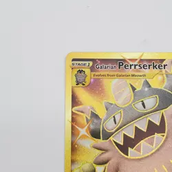 Pokemon TCG Galarian Perrserker 205/192 Gold Secret Rare - NM TCG - Image 2