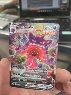 Pokemon TCG Gengar VMAX Secret Alt Art Holo Fusion Strike 271/264 [DAMAGED] - Image 1