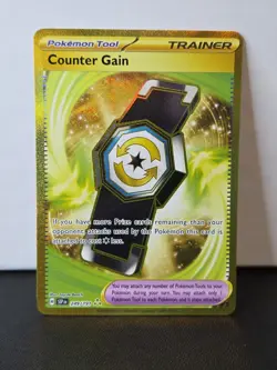 🌟 Counter Gain 249/191 Pokemon Sv08: Surging Sparks - NM - Image 1