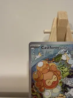 Pokemon Castform Sunny Form Illustration Rare SV08: Surging Sparks 195/191 NM - Image 3