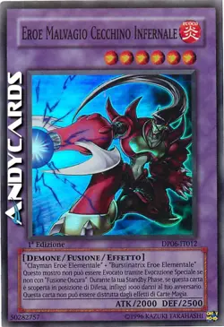 CECCHINO INFERNALE EROE MALVAGIO • Super R • DP06 IT012 • 1Ed • Yugioh ANDYCARDS - Image 1