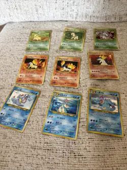 1999 POKEMON NEO GENESIS PREMIUM FILE BINDER 9 CARD JAPANESE HOLO PROMO - Image 5
