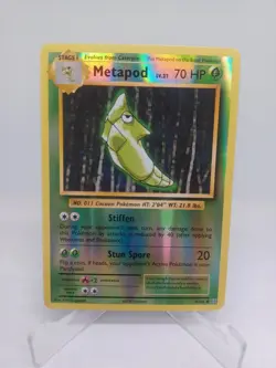 Pokemon TCG Metapod Reverse Holo 4/108 - XY Evolutions NM 2016 Card - Image 1