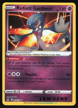 Radiant Gardevoir - 069/196 - Radiant Rare - SWSH Lost Origin - Pokemon Card LP - Image 1