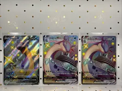 Lapras VMAX Shiny Full Art Lapras V Shiny Lot Pokemon TCG SV111 SV122 3 Cards - Image 1