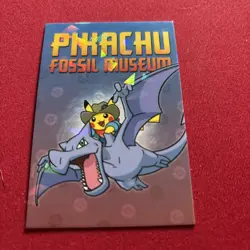 Pikachu Fossil Museum 3 Electric Pokemon 2025 Cracked Ice Holo Card Database - Image 1