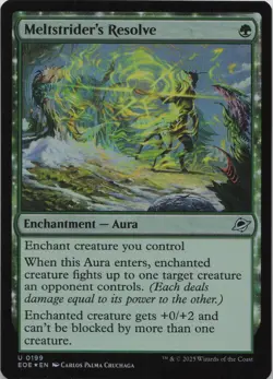 Meltstrider's Resolve - FOIL - U Edge of Eternities 199 - MTG - Image 1