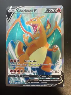 Pokemon TCG Charizard V Full Art 153/172 Brilliant Stars Ultra Rare NM - Image 1