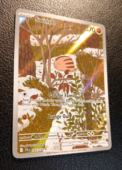 Pokemon TCG, Swinub 165/159, Journey Together Illustration Rare Holo Near Mint - Image 4