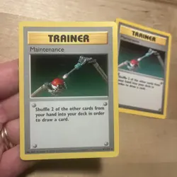 Lot Of 2 Pokemon Trainer Maintenance 83/102 Base Set Unlimited, Uncommon, LP - Image 4