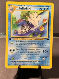 Pokemon TCG 1st Edition Poliwhirl Neo Discovery 44/75 Uncommon 2001 VTG WOTC NM - Image 1