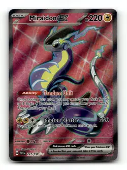 Miraidon ex 227/198 Ultra Rare Scarlet & Violet Pokemon Near Mint - Image 1