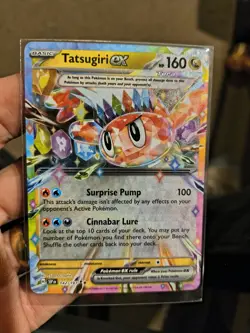 Pokemon TCG Tatsugiri EX 142/191 Double Rare Holo Card Surging Sparks - Image 1