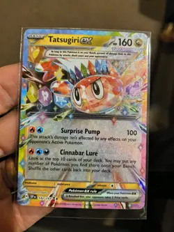 Pokemon TCG Tatsugiri EX 142/191 Double Rare Holo Card Surging Sparks - Image 2
