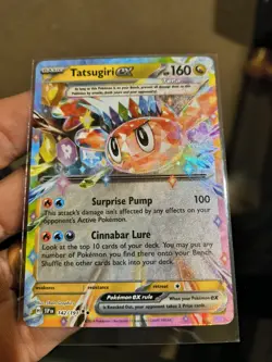 Pokemon TCG Tatsugiri EX 142/191 Double Rare Holo Card Surging Sparks - Image 3