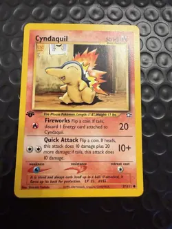 Cyndaquil - 57/111 - 1st Edition - Neo Genesis - Pokemon Card - NM - Image 1