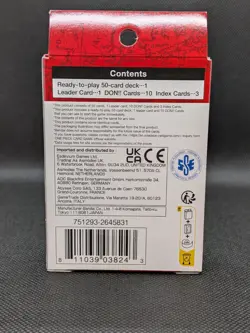 One Piece Card Game Straw Hat Pirates Super Pre Release Deck ST-01 Luffy - Image 2