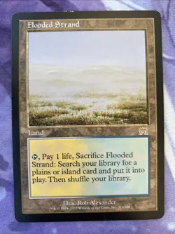 Flooded Strand Magic The Gathering MtG Vintage Onslaught Regular Fetch Land - Image 1