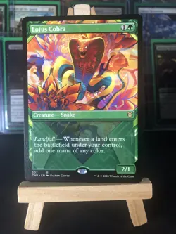 MTG - Lotus Cobra - Zendikar Rising- Magic the Gathering 307 Rare Showcase LP/EX - Image 1