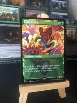 MTG - Lotus Cobra - Zendikar Rising- Magic the Gathering 307 Rare Showcase LP/EX - Image 3