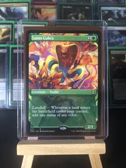 MTG - Lotus Cobra - Zendikar Rising- Magic the Gathering 307 Rare Showcase LP/EX - Image 4