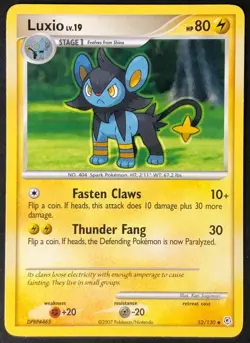 Pokemon Card Luxio LV.19 Diamond & Pearl 52/130 NEAR MINT Non-Holo Uncommon TCG! - Image 1