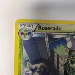 Pokemon TCG Roserade 15/124 Dragons Exalted DRX Reverse Holo Rare BLW 2012 NM - Image 4