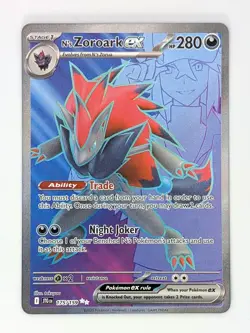 Pokemon N's Zoroark ex - 175/159 SV09: Journey Together Ultra Rare NM - Image 1