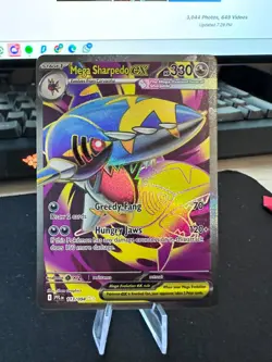 Mega Sharpedo ex 113/094 - Full Art - Pokemon TCG - ME Phantasmal Flames - NM - Image 3
