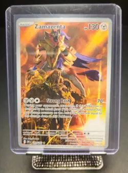 Zamazenta 201/182 IR Destined Rivals Sv10 ILLUSTRATION RARE HOLO Pokemon English - Image 1