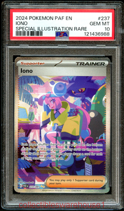 Pokemon Paldean Fates Iono 237 PSA 10 - Image 1